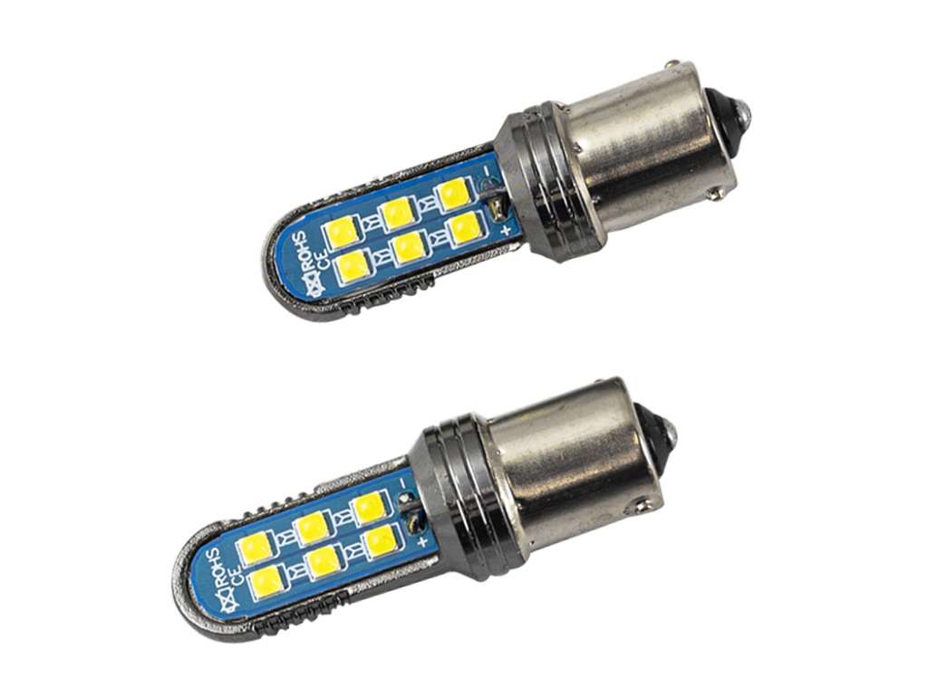 Lámpara de señalización LED 12V 21W 1 Polo Blanca Canbus