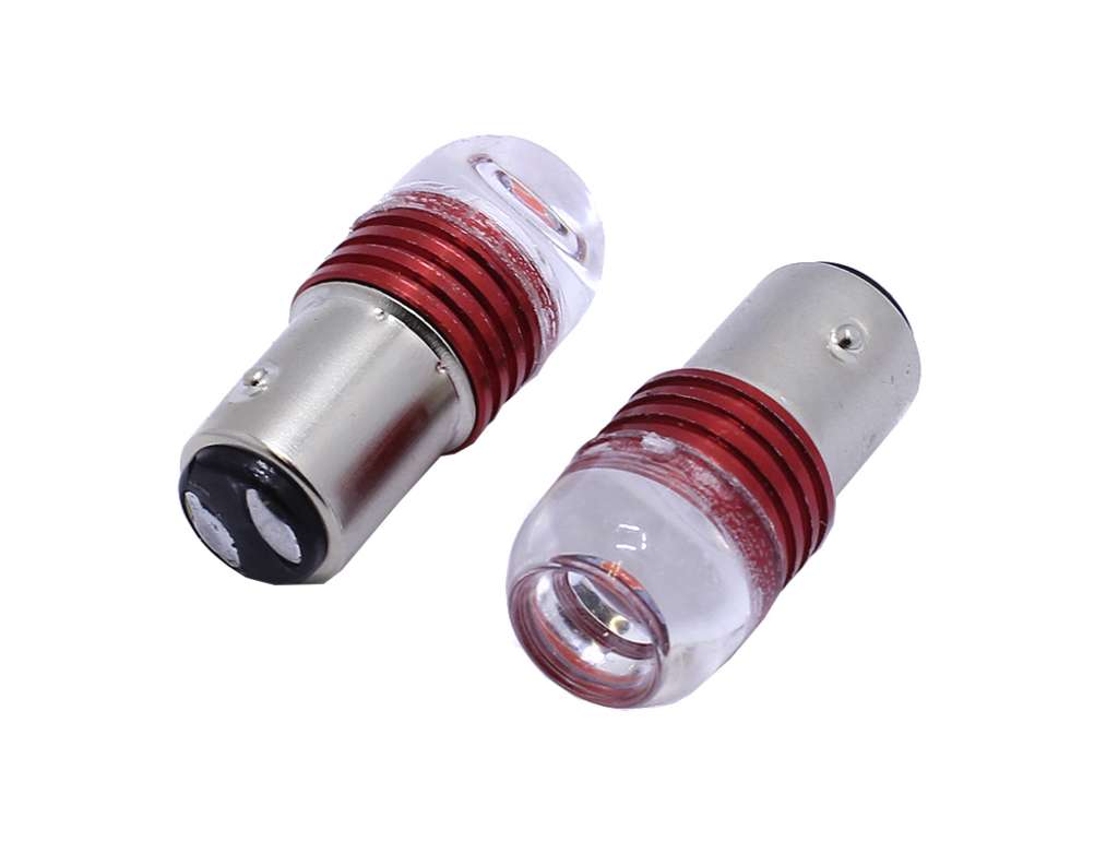 Lámpara de señalización 12V 21/5W 2P Roja LED Destellante