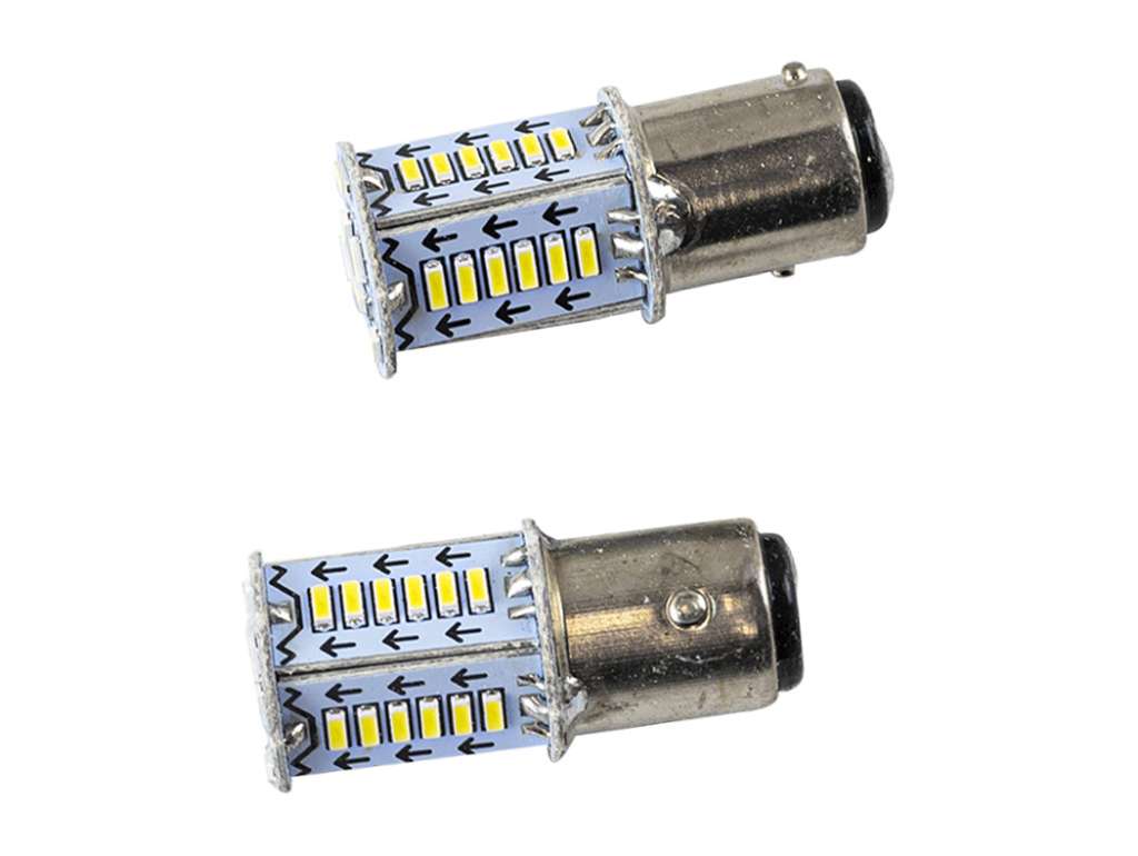 Lámpara de señalización 12V 21/5W 2 polos LED destellante