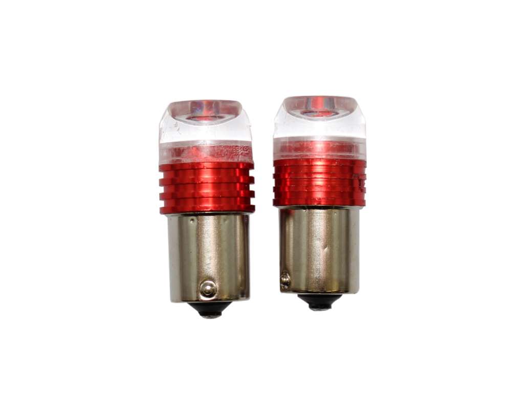 Lámpara de señalización 12V 21W 1 Polo Roja LED intermitente