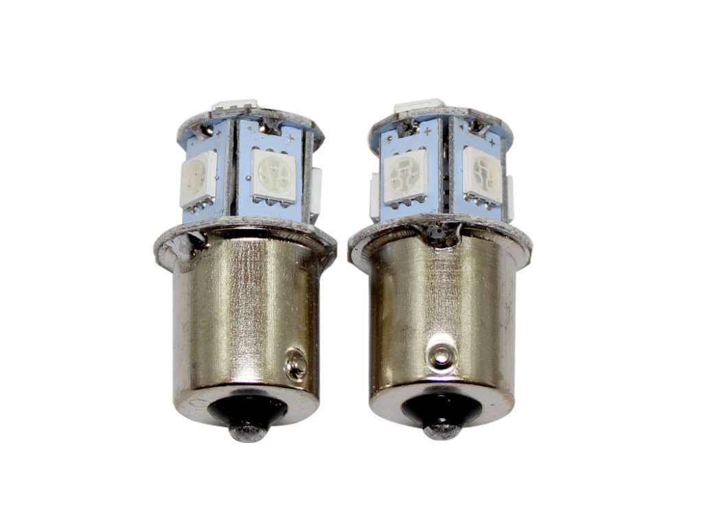 Lámpara LED 12V 5W 1 Polo Roja Destellante