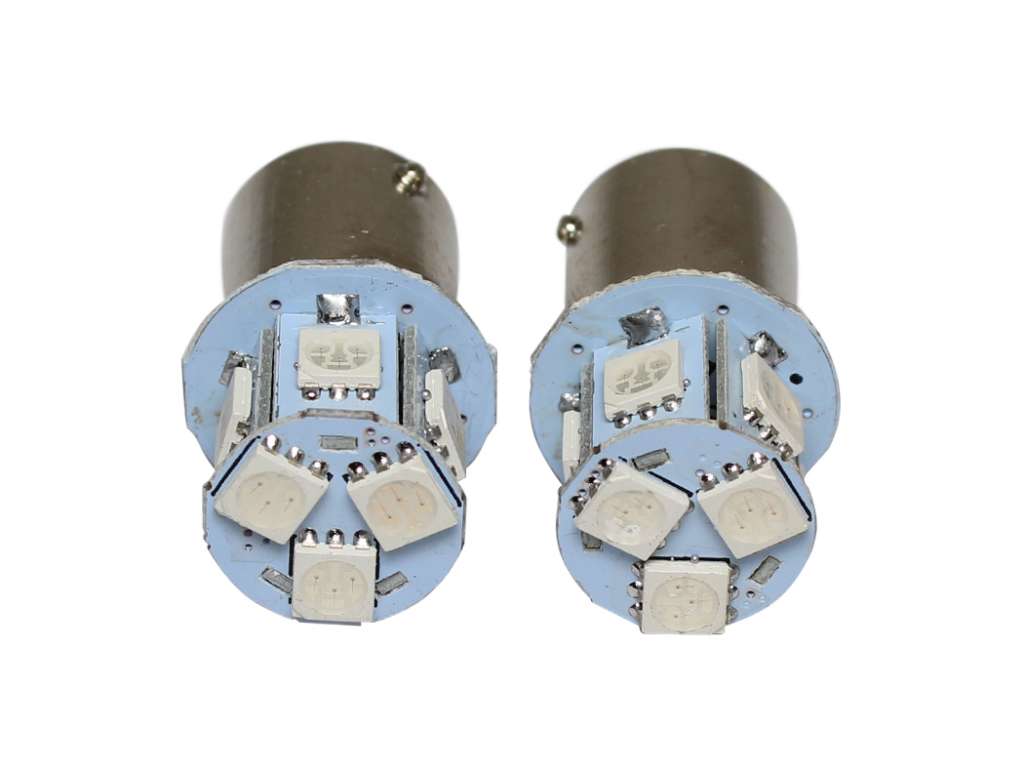 Lámpara de señalización 12V 5W 1 polo ámbar LED destellante