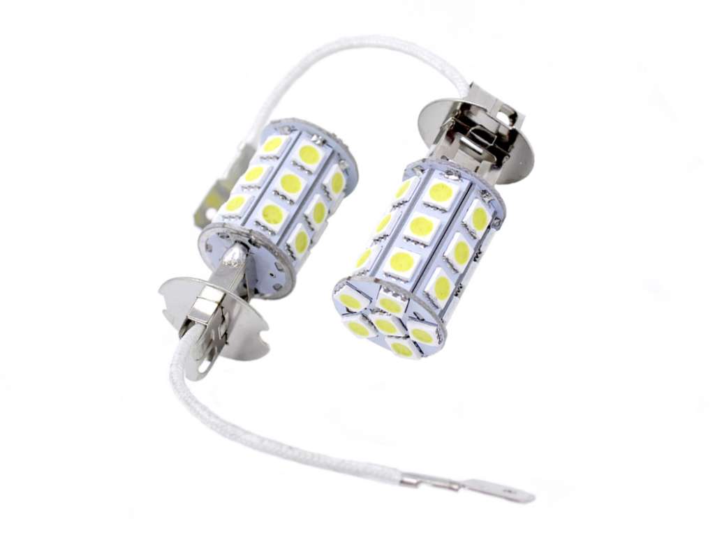 LAMPARA LED UNIV. H3 24V. 27LED JGO.