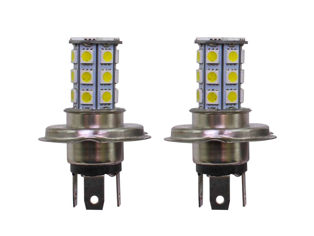 LAMPARA LED UNIV. H4 24V. 27LED JGO.