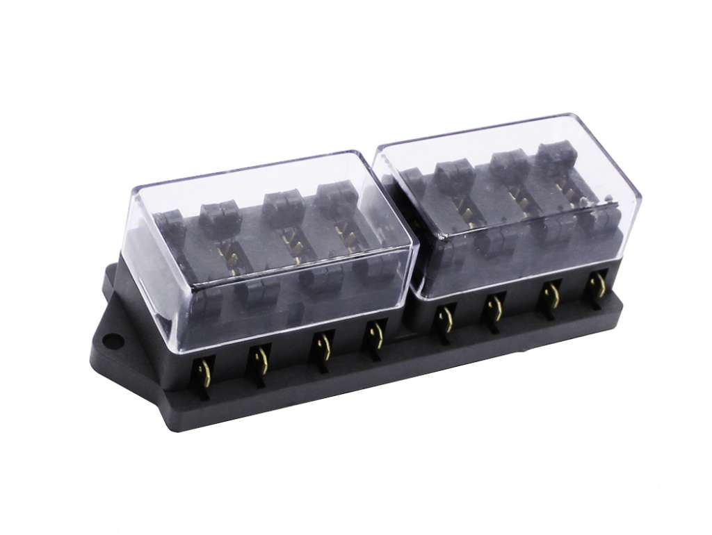 Portafusible universal para 8 fusibles tipo enchufe