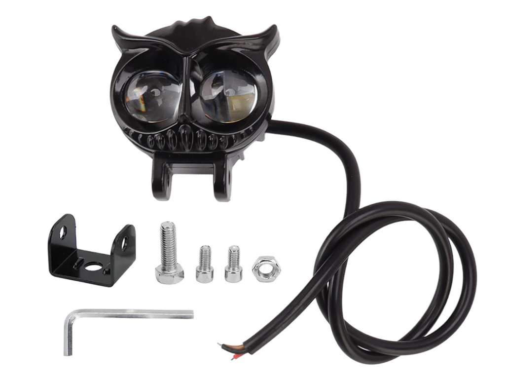 FARO CAMINERO UNIV. 2LED/LUPA/MOTO 20W BLANCO/AMARILLO BUHO