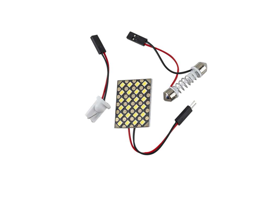 LAMPARA LED UNIV. TUBULAR/IMPRESO 24 LED BLANCA