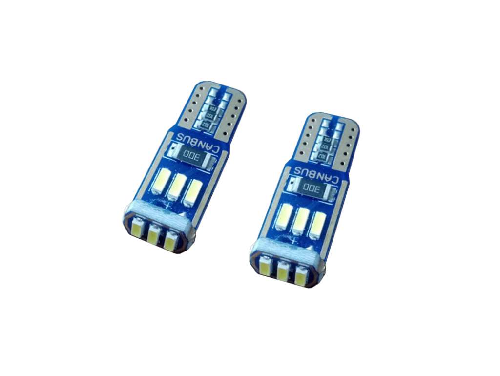 LAMPARA LED 12V. 4W 1P BAY9S 12 LED JGO.