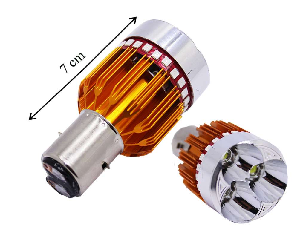 Lámpara de motocicleta 12V 8W tipo Bosch 3 LED