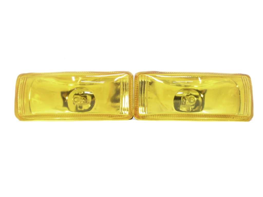 FARO CAMINERO UNIV. 130MM RECTANGULAR AMBAR LISO  JGO