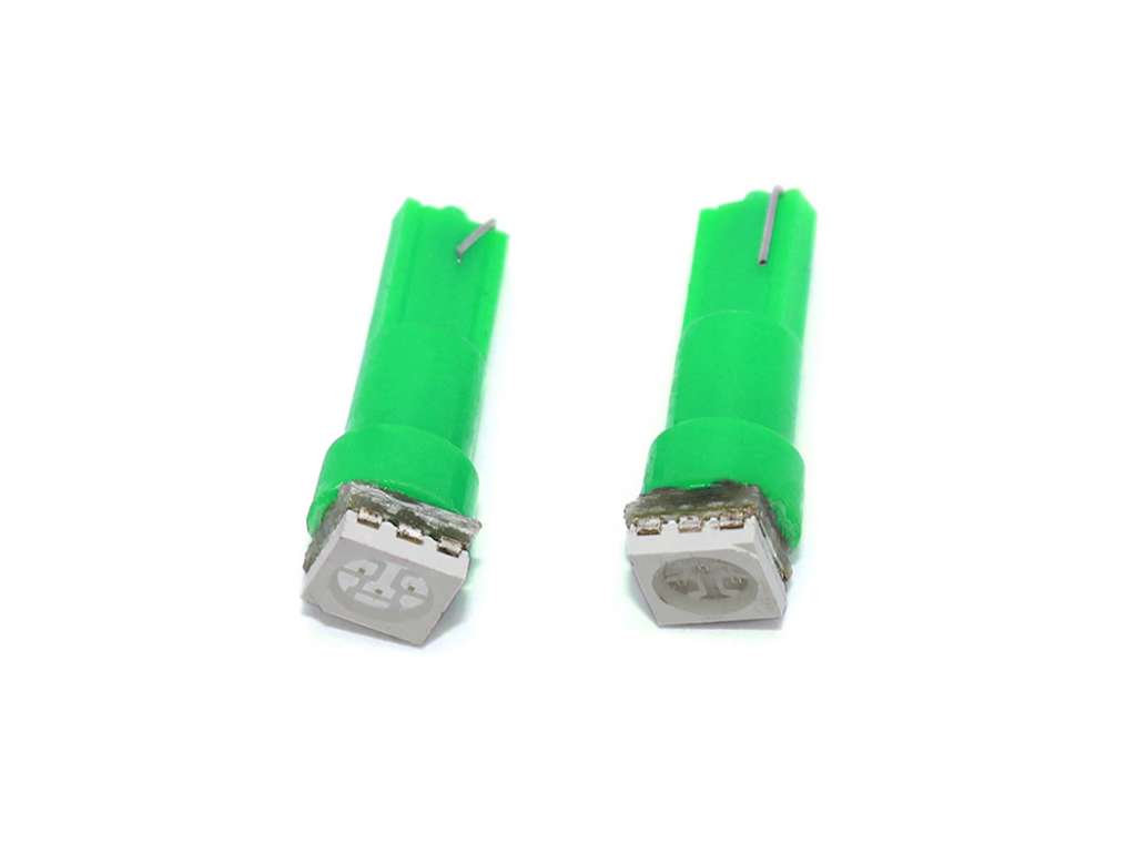 LAMPARA LED 12V 1.5W VERDE JGO