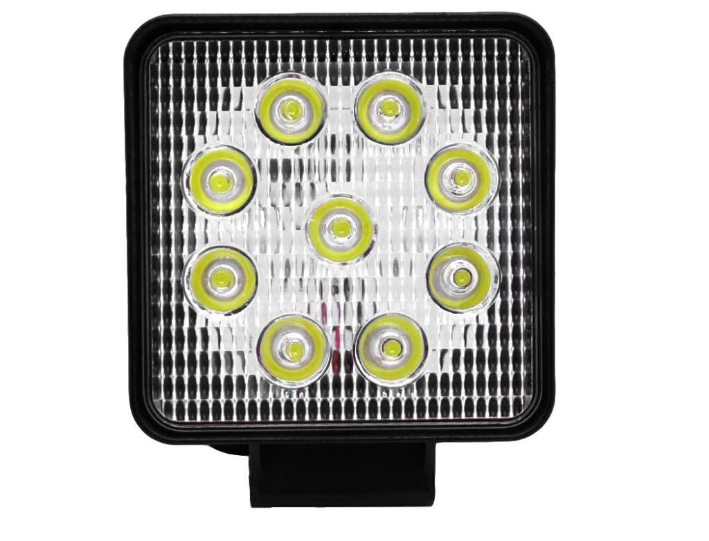 Faro auxiliar rectangular 9 LEDs 107mm 12/24V