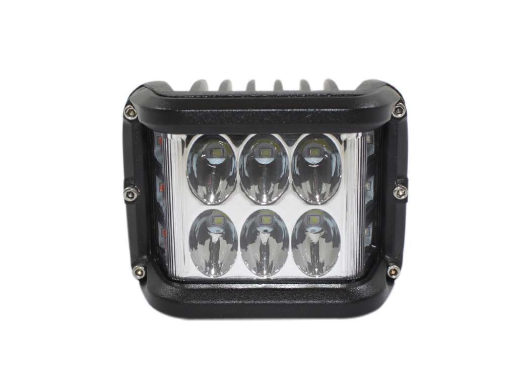 FARO CAMINERO UNIV. LED RECT. 6LED 100MM 12V. C/DESTELLANTE