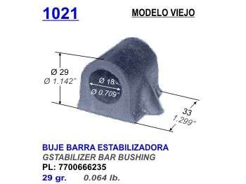 Buje barra estabilizadora