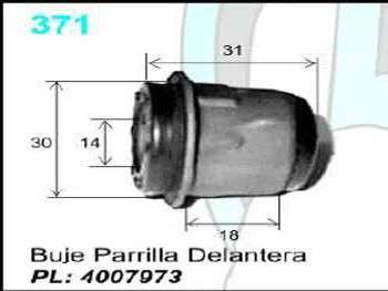 Buje de bandeja de suspensión delantero