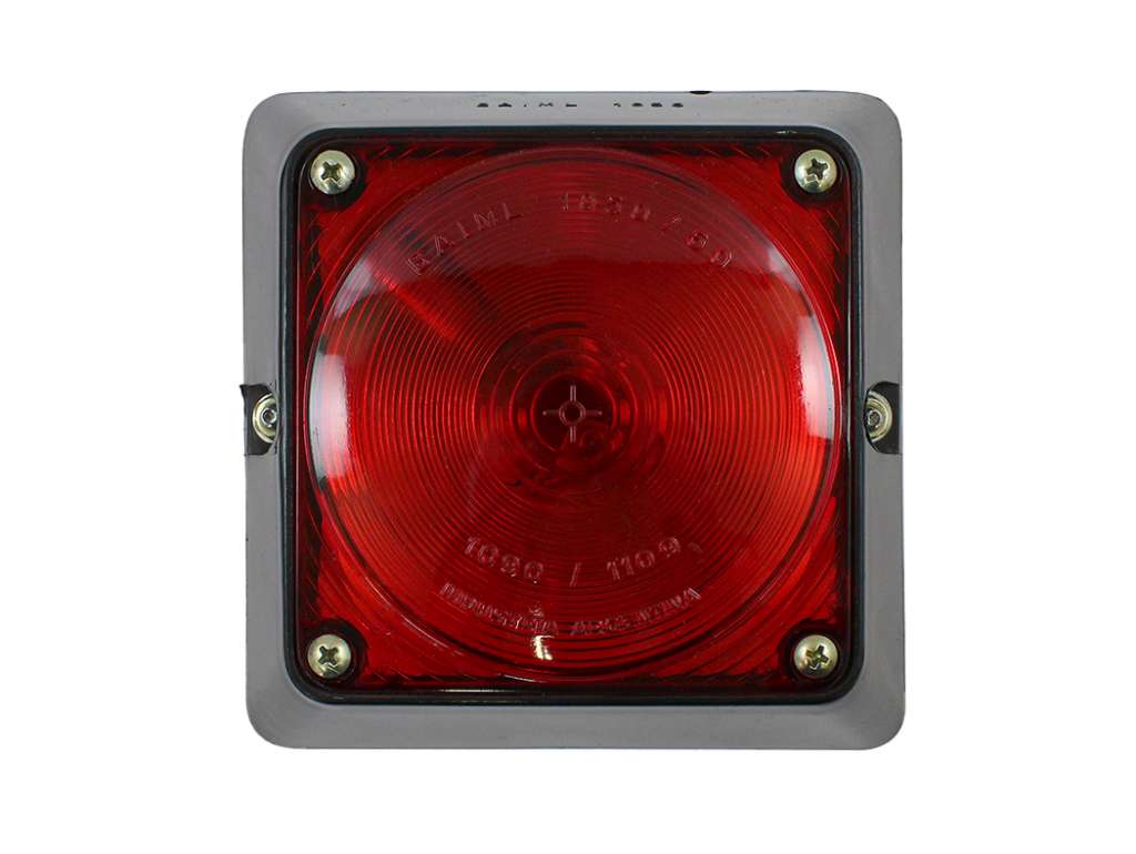 Faro Lateral Universal Cuadrado Rojo