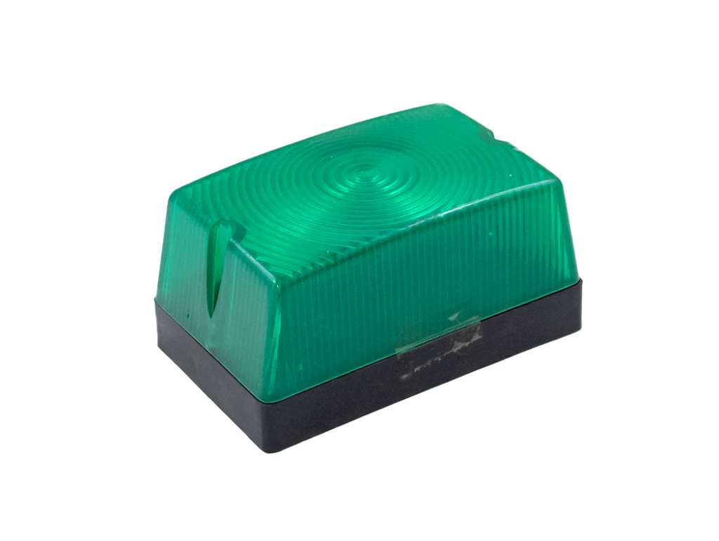 Acrílico de farol universal rectangular verde