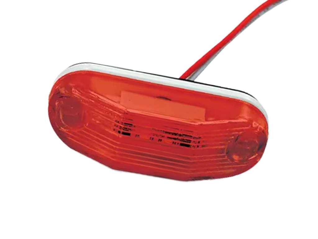 Faro lateral LED rojo 12/24V con cable