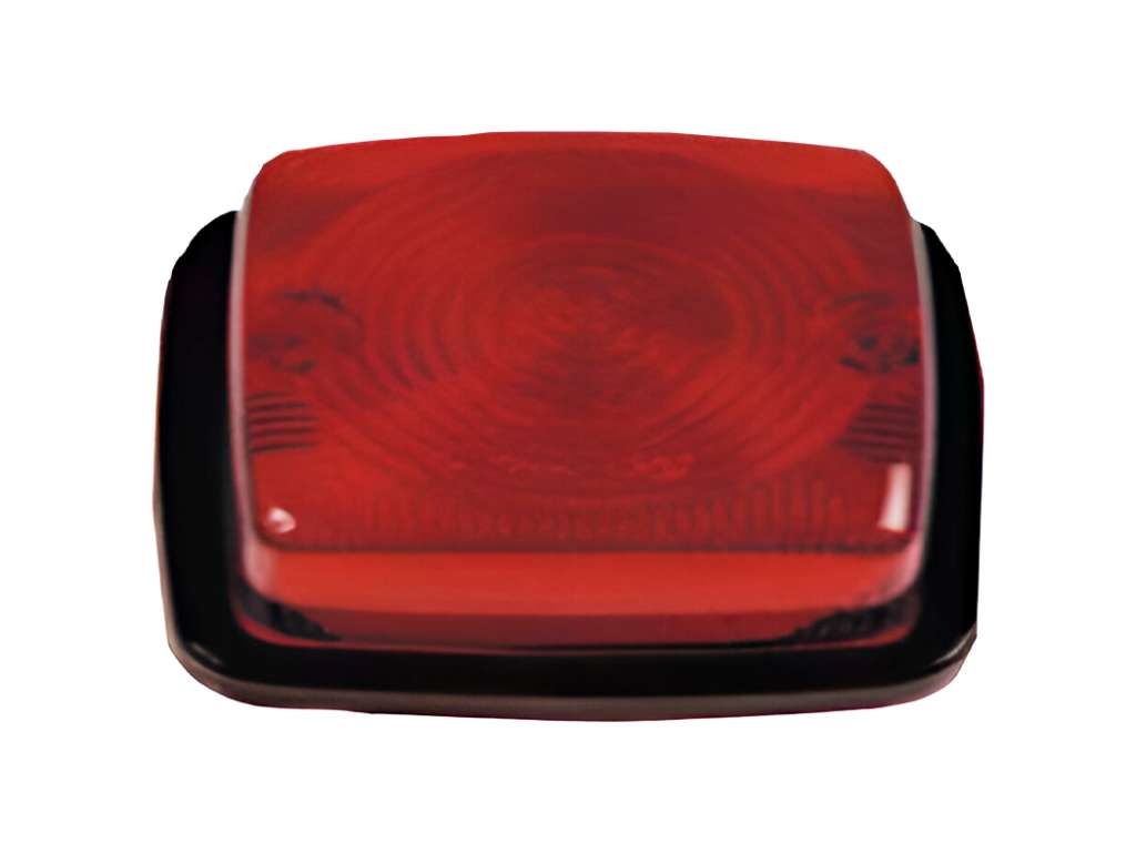 Faro lateral universal cuadrado rojo