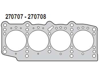 Junta de tapa de cilindros Fiat Palio/Siena 1.0 16V y 1.3 16V