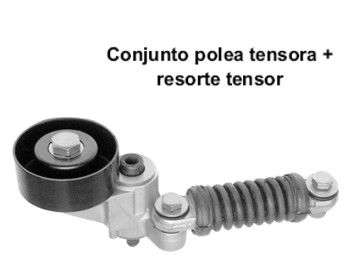 Rulemán tensor correa poly V con resorte